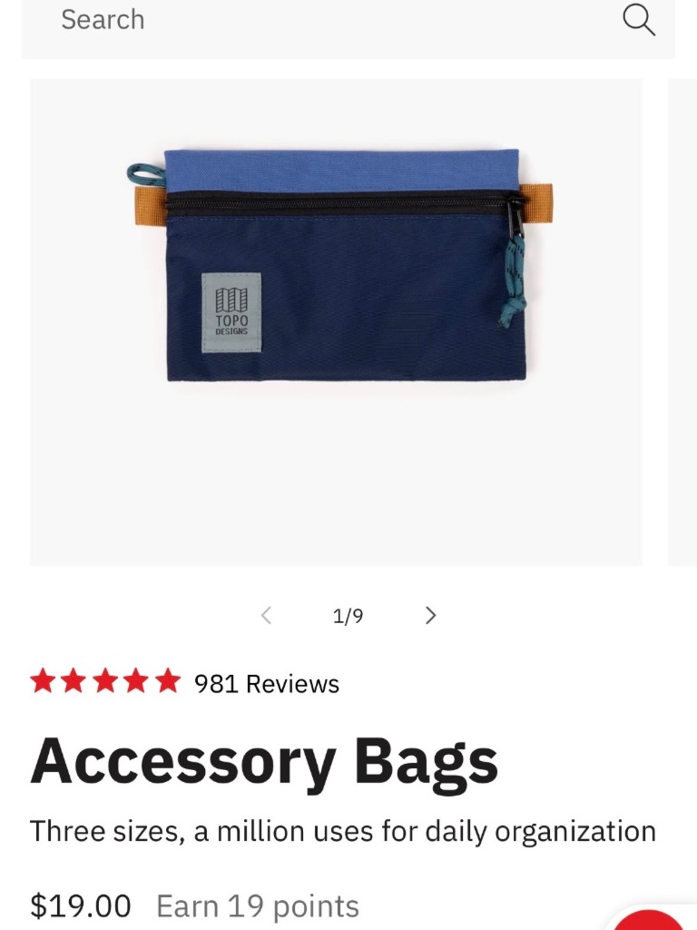 Topo Designs Small Accessory Bag - Picture 4 of 4